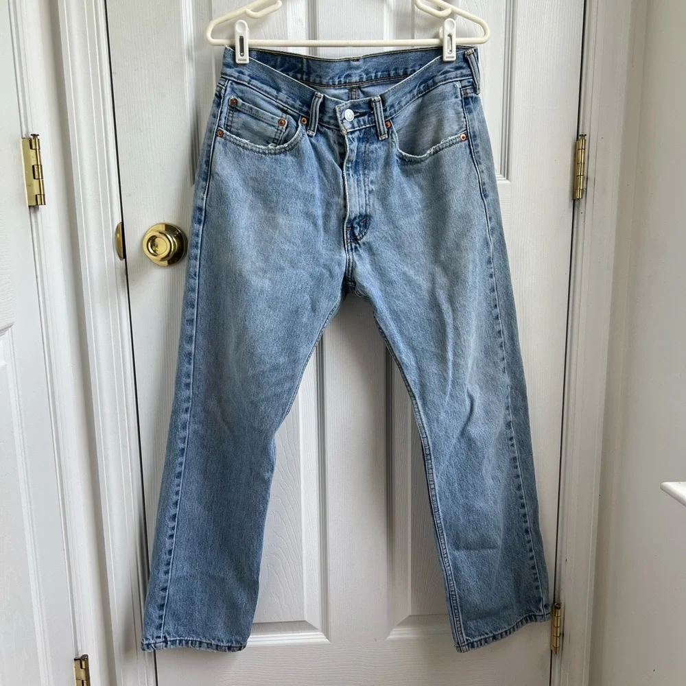 Levi's Light Blue Straight Jeans - Picture 2 of 7